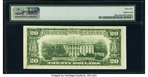 image for: Fr. 2064-G $20 1950E Federal Reserve Note. PMG Gem Uncirculated 65....