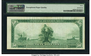 image for: Fr. 1068 $50 1914 Federal Reserve Note PMG Very Fine 30 EPQ....