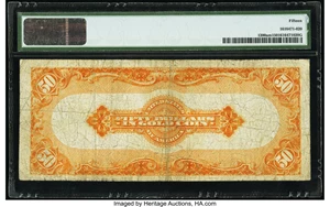 image for: Fr. 1200a $50 1922 Mule Gold Certificate PMG Choice Fine 15....