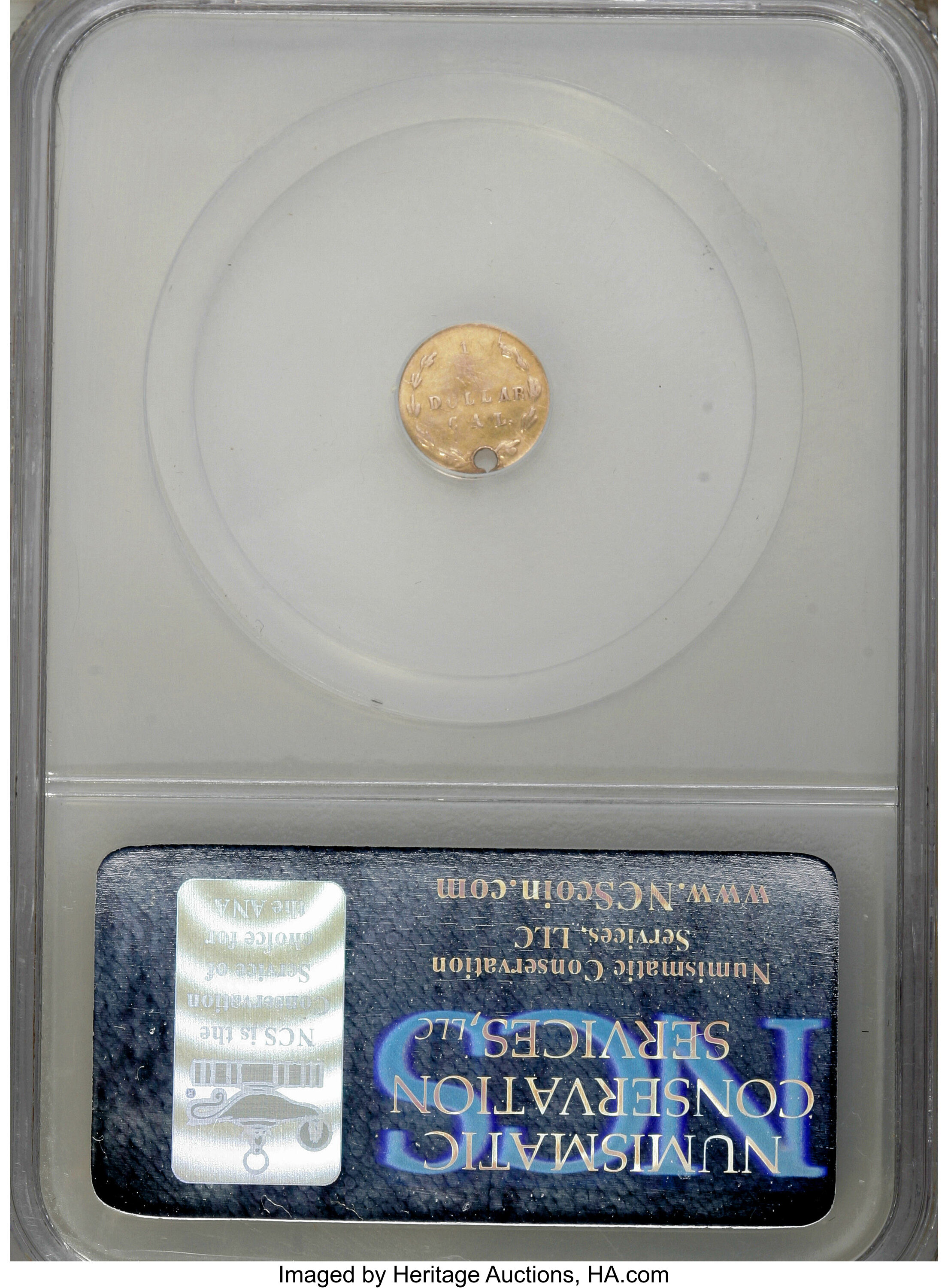 image for: 1870 25C Liberty Round 25 Cents, BG-836, High R.7,--Holed--NCS. AU Details. NGC Census: (0/1). PCGS Population (0/2).   (#1...