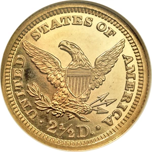 image for: 1893 $2 1/2 PR64 Cameo NGC....
