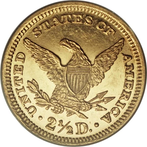 image for: 1896 $2 1/2 PR61 Cameo PCGS. CAC....