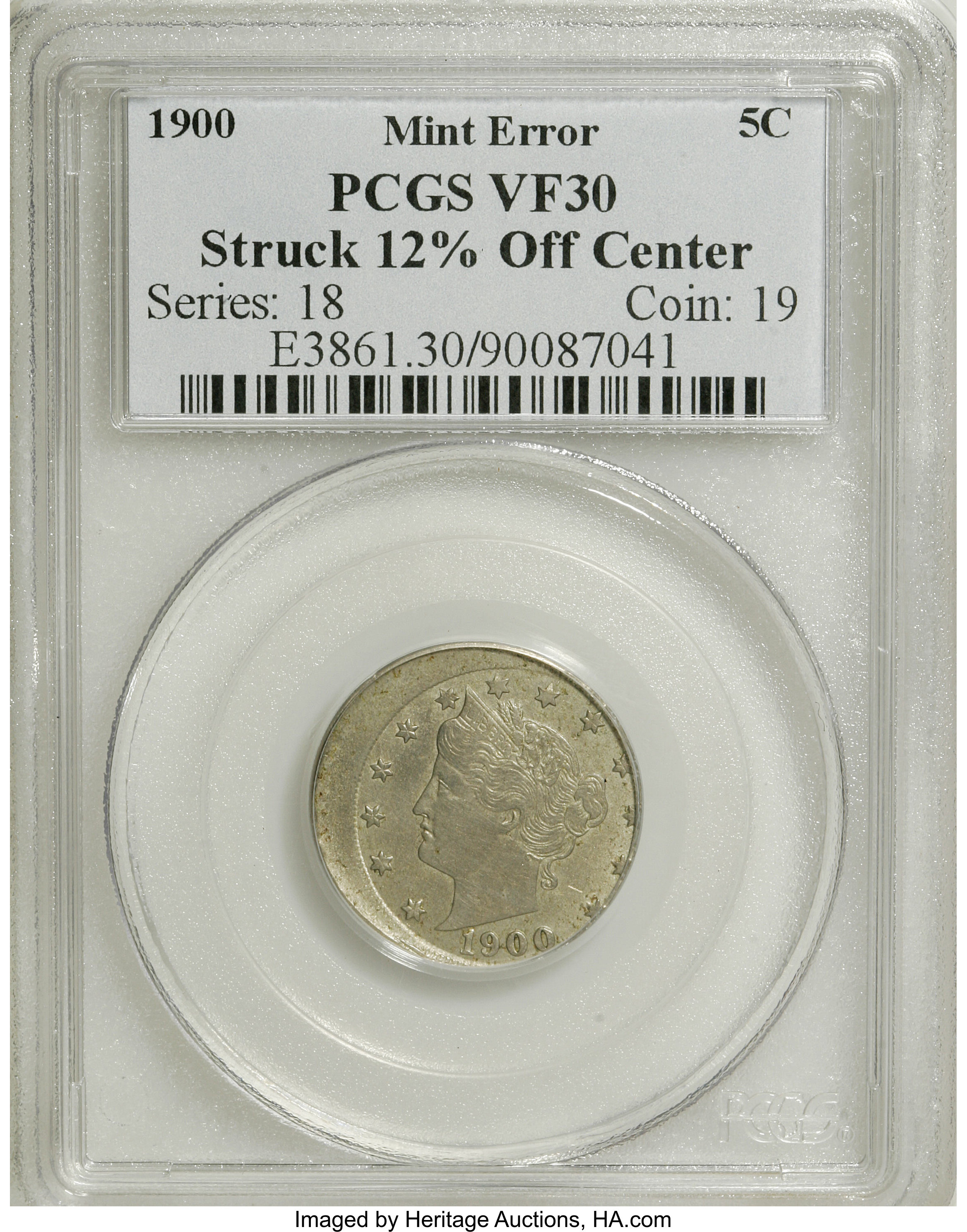 1900 5c VG10 CAC thumbnail 5