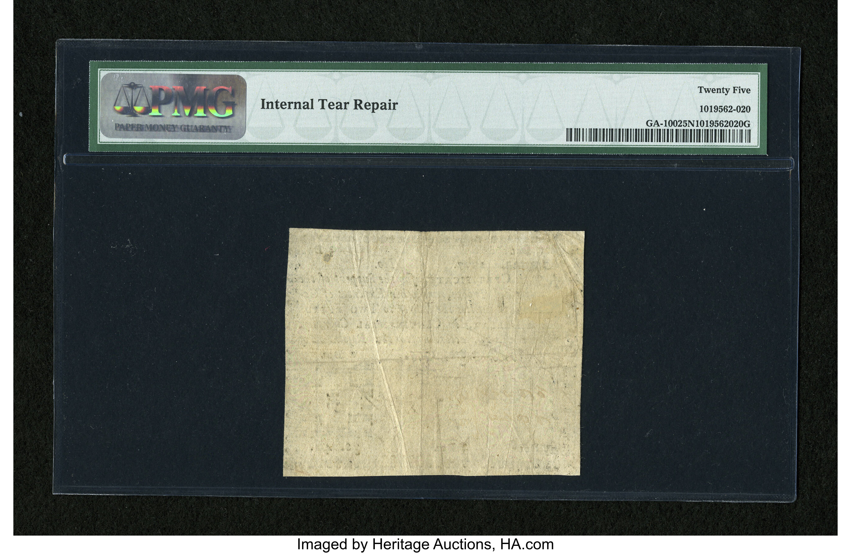 image for: Georgia June 8, 1777 $2/3 PMG Net Very Fine 25....