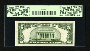 image for: Fr. 1960-L $5 1934D Federal Reserve Note. PCGS Gem New 65PPQ....