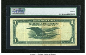 image for: Fr. 734 $1 1918 Federal Reserve Bank Note PMG Very Fine 30....