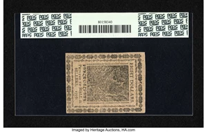 image for: Continental Currency July 22, 1776 $8 PCGS Very Fine 35PPQ....