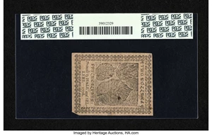 image for: Continental Currency November 2, 1776 $2 PCGS Apparent Choice About New 55....