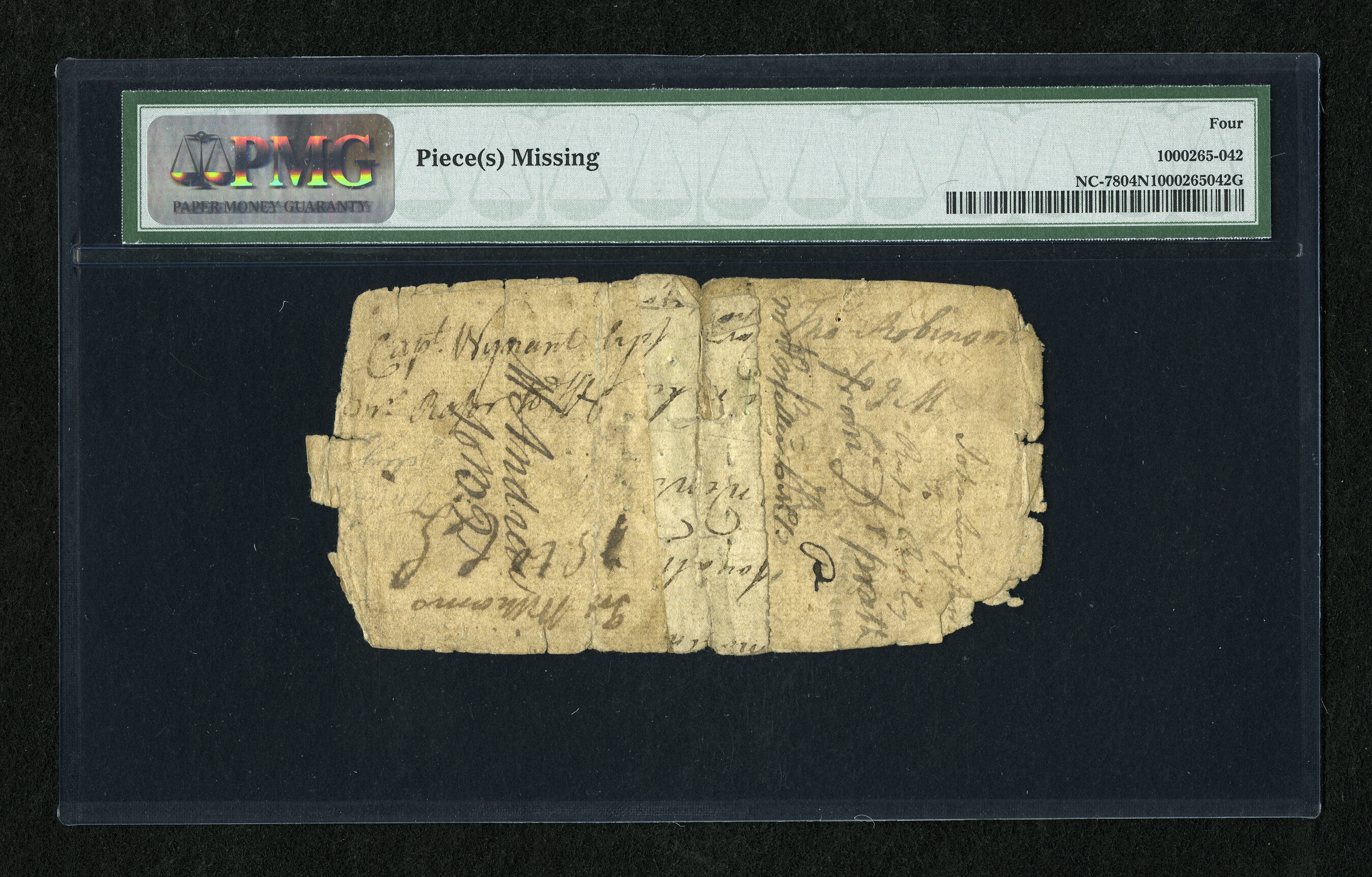 image for: North Carolina March 9, 1754 15s PMG Good 4 Net....