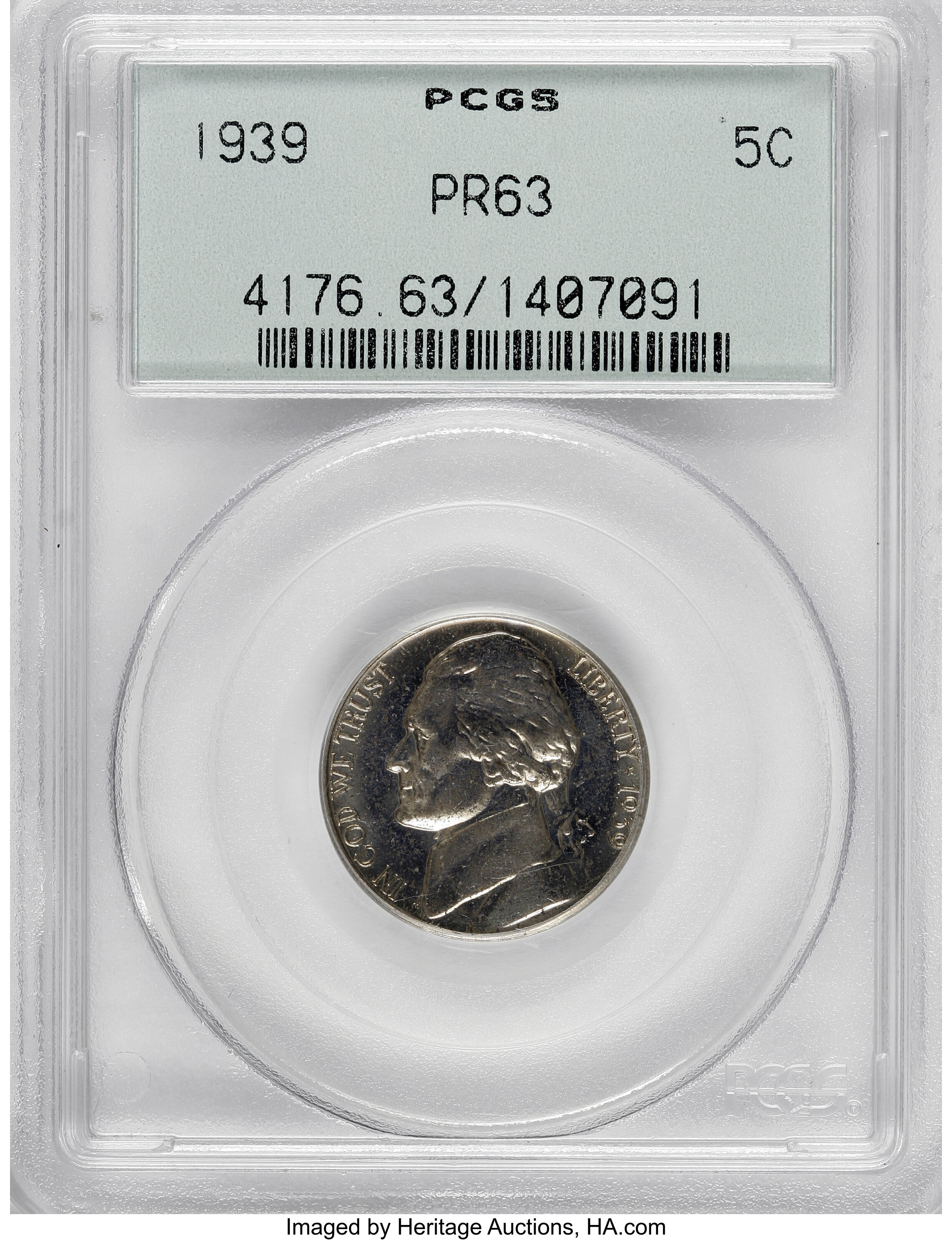1939 5c Reverse of 1938 PR61 CAC thumbnail 15