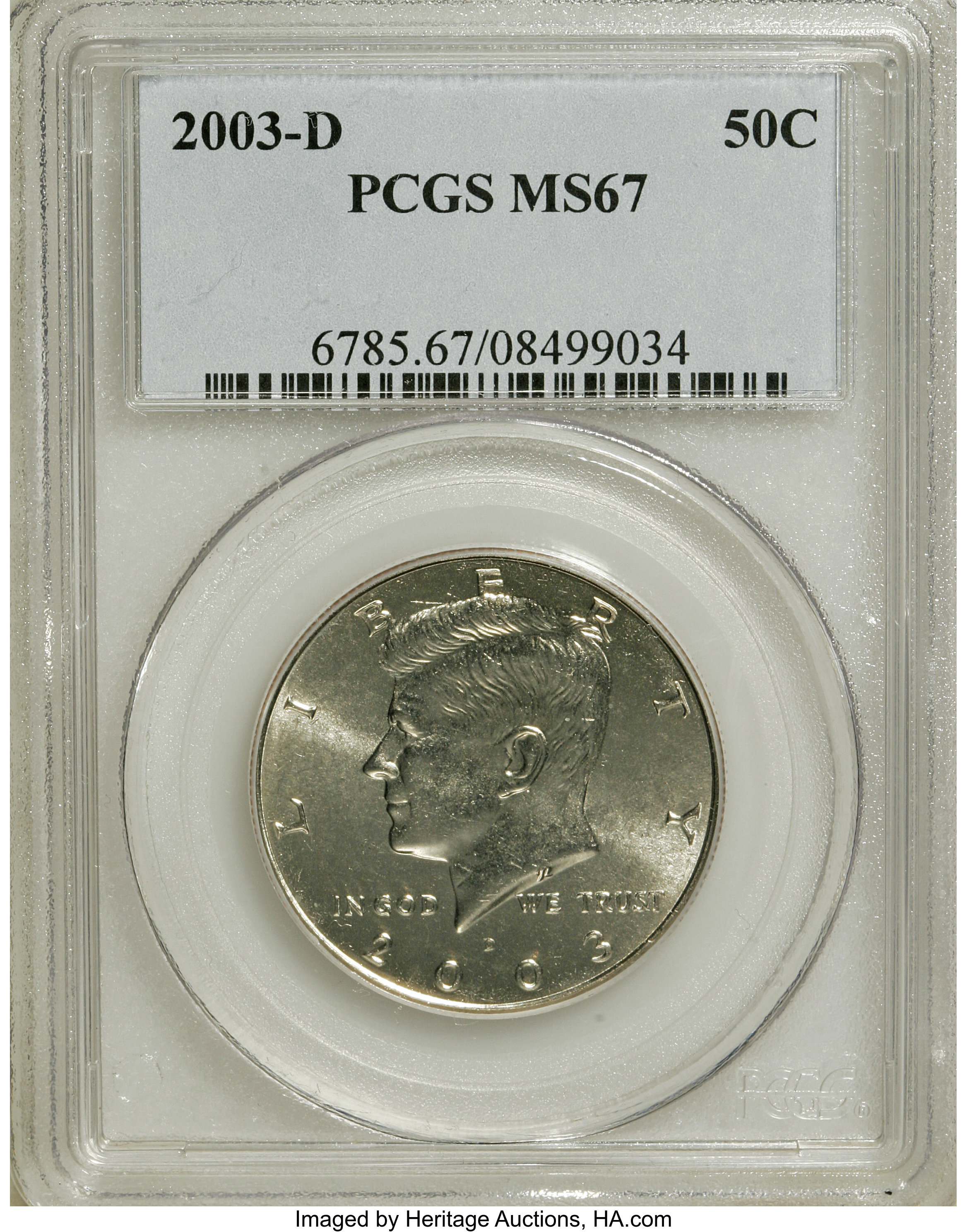 image for: 2003-D 50C MS67 PCGS. PCGS Population (141/3). NGC Census: (34/2).   (#6785)...