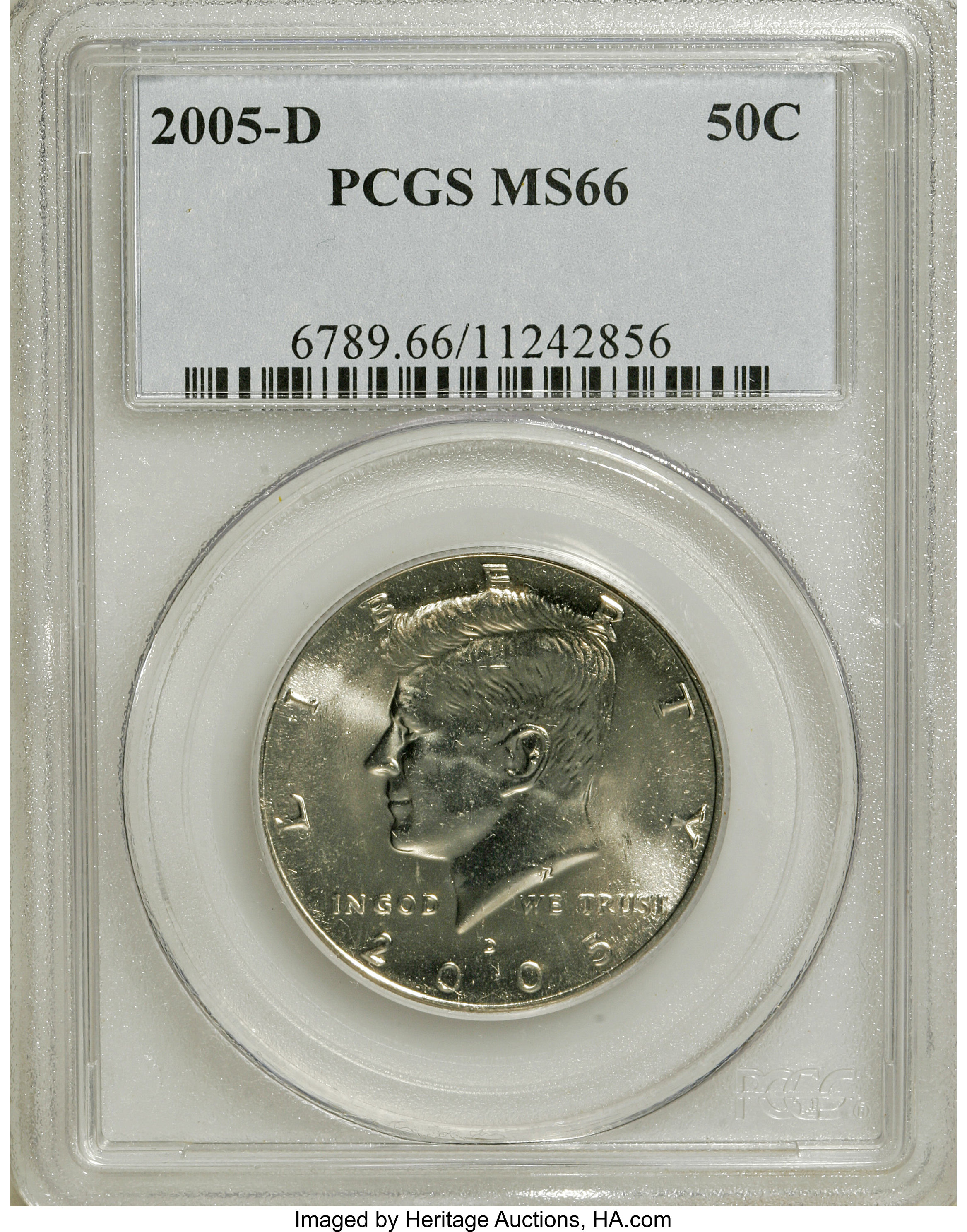 image for: 2005-D 50C MS66 PCGS. PCGS Population (59/29). NGC Census: (100/92).  Numismedia Wsl. Price for NGC/PCGS coin in MS66: $22....