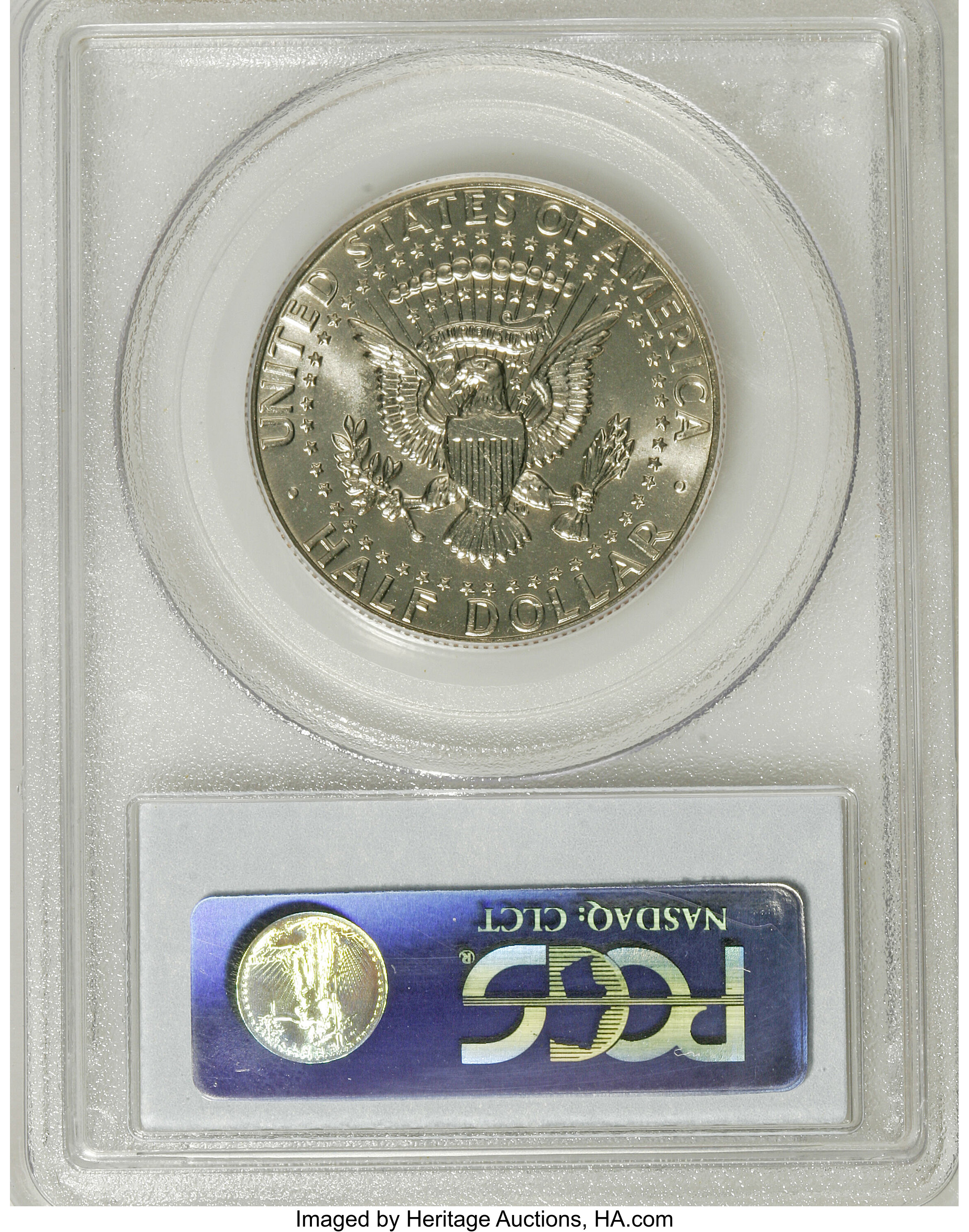 image for: 1987-D 50C MS66 PCGS. PCGS Population (343/149). NGC Census: (131/71). Mintage: 2,890,758. Numismedia Wsl. Price for NGC/PC...
