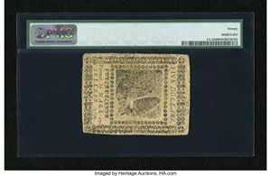 image for: Continental Currency May 9, 1776 $5 PMG Very Fine 20....