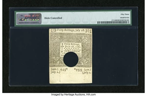 image for: Connecticut July 1, 1780 40s PMG About Uncirculated 53....