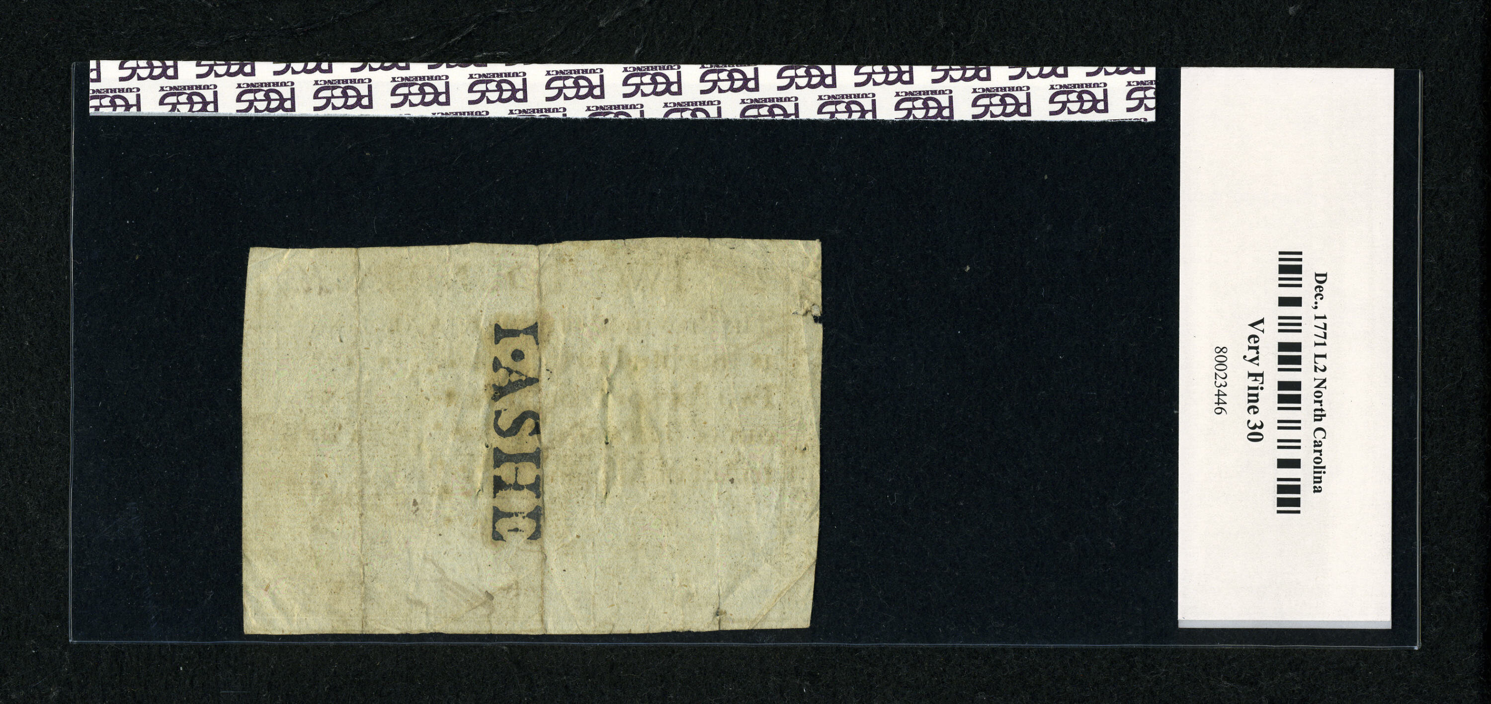 image for: North Carolina December, 1771 £2 PCGS Apparent Very Fine 30....