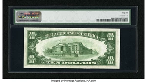 image for: Fr. 2006-D $10 1934A Federal Reserve Note. PMG Gem Uncirculated 66....