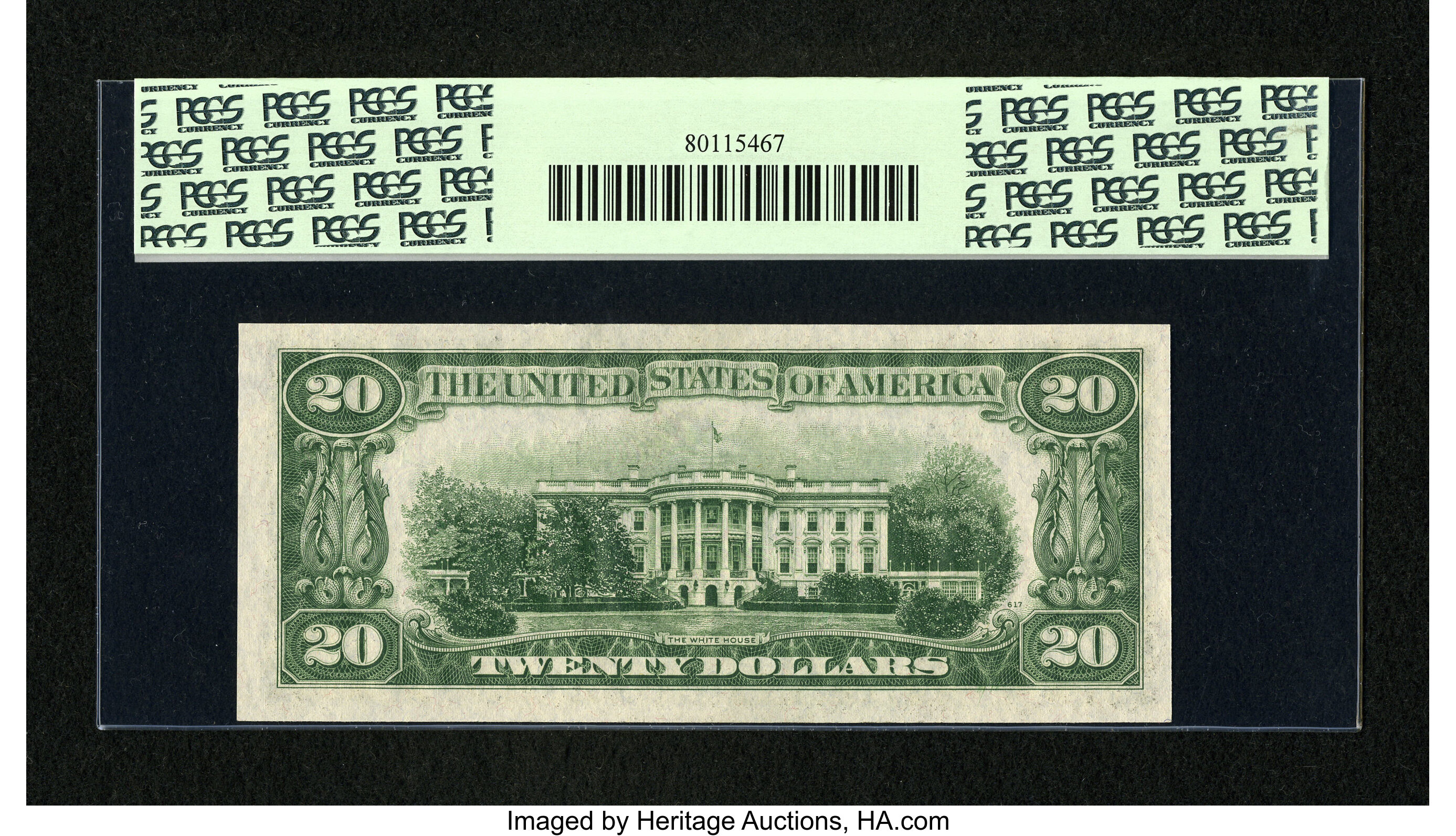 image for: Fr. 2057-F $20 1934C New Back Federal Reserve Note. PCGS Gem New 65PPQ....