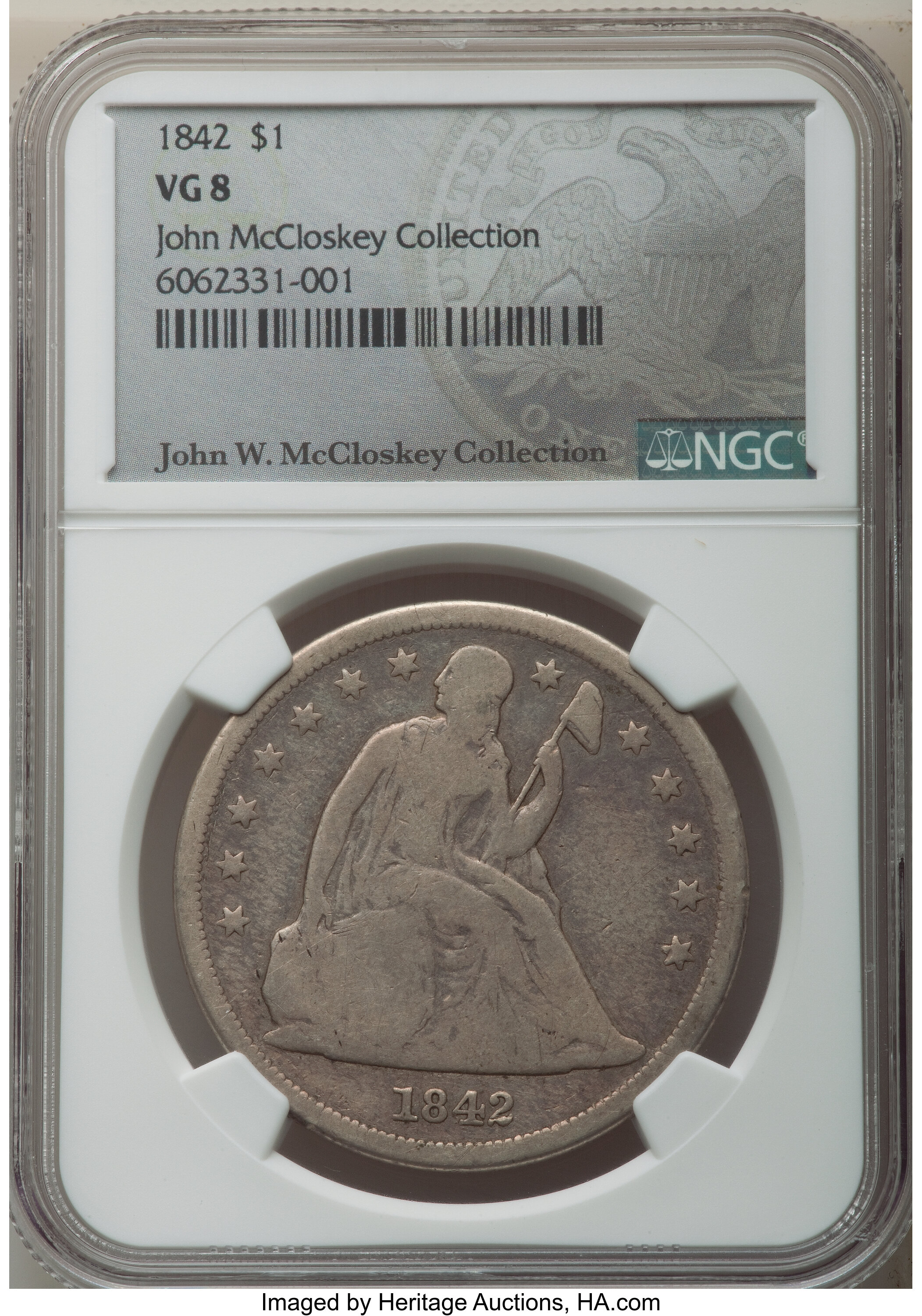1842 $1 AG3 thumbnail 8