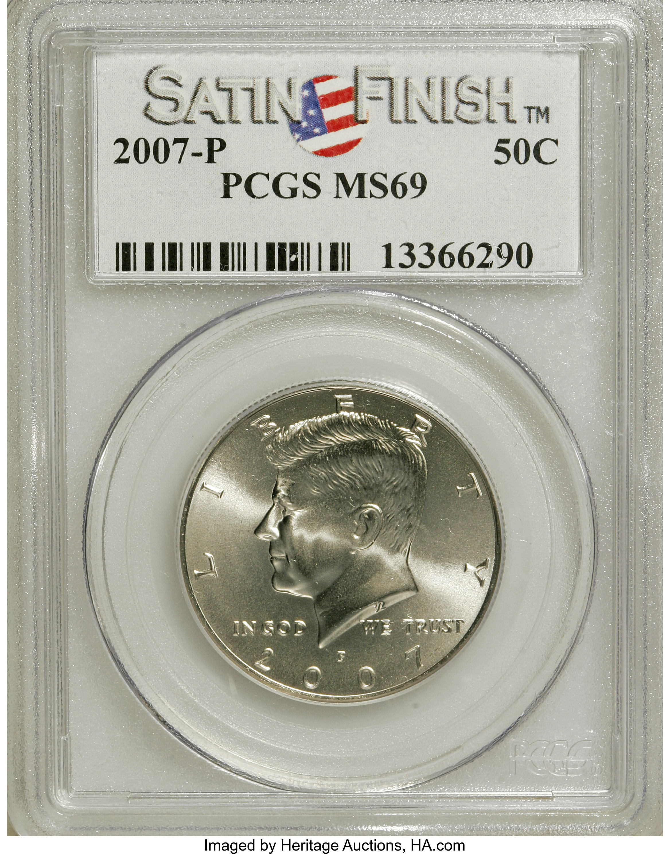 image for: 2007-P 50C Satin Finish MS69 PCGS. PCGS Population (155/0). NGC Census: (0/0).   (#149531)...