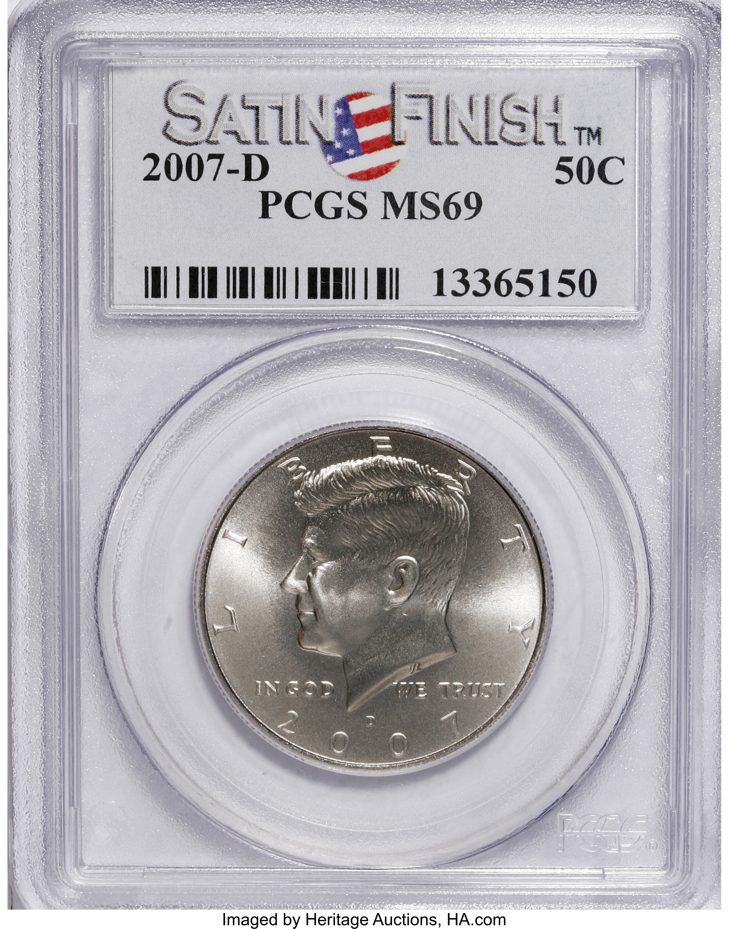 image for: 2007-D 50C Satin Finish MS69 PCGS. PCGS Population (226/1). NGC Census: (0/0).   (#149533)...