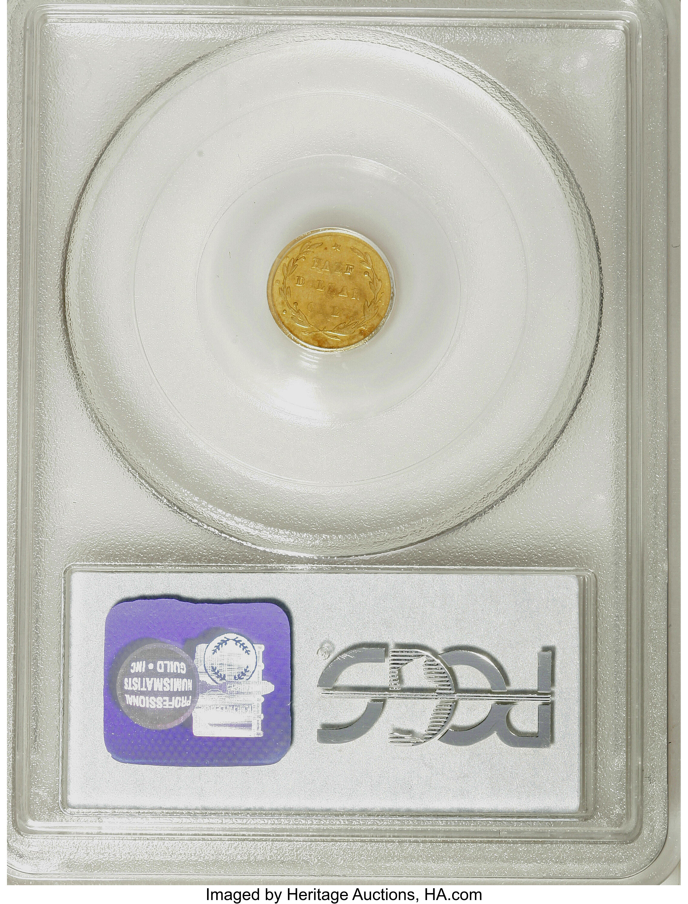 image for: 1871 50C Liberty Round 50 Cents, BG-1030, R.6, AU55 PCGS. Ex: Jay Roe. PCGS Population (1/9). NGC Census: (0/1).   (#10859)...