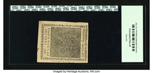 image for: Continental Currency January 14, 1779 $20 PCGS Extremely Fine 45....