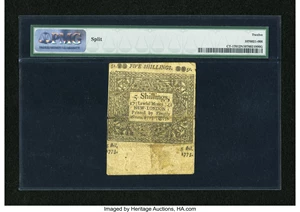 image for: Connecticut June 1, 1773 5s PMG Fine 12 Net....