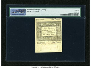 image for: Connecticut June 19, 1776 6d PMG Choice Uncirculated 64 EPQ....