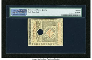 image for: Massachusetts May 5, 1780 $2 PMG Choice About Unc 58 EPQ....