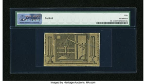 image for: New York January 6, 1776 (Water Works) 8s PMG About Uncirculated 50 Net....