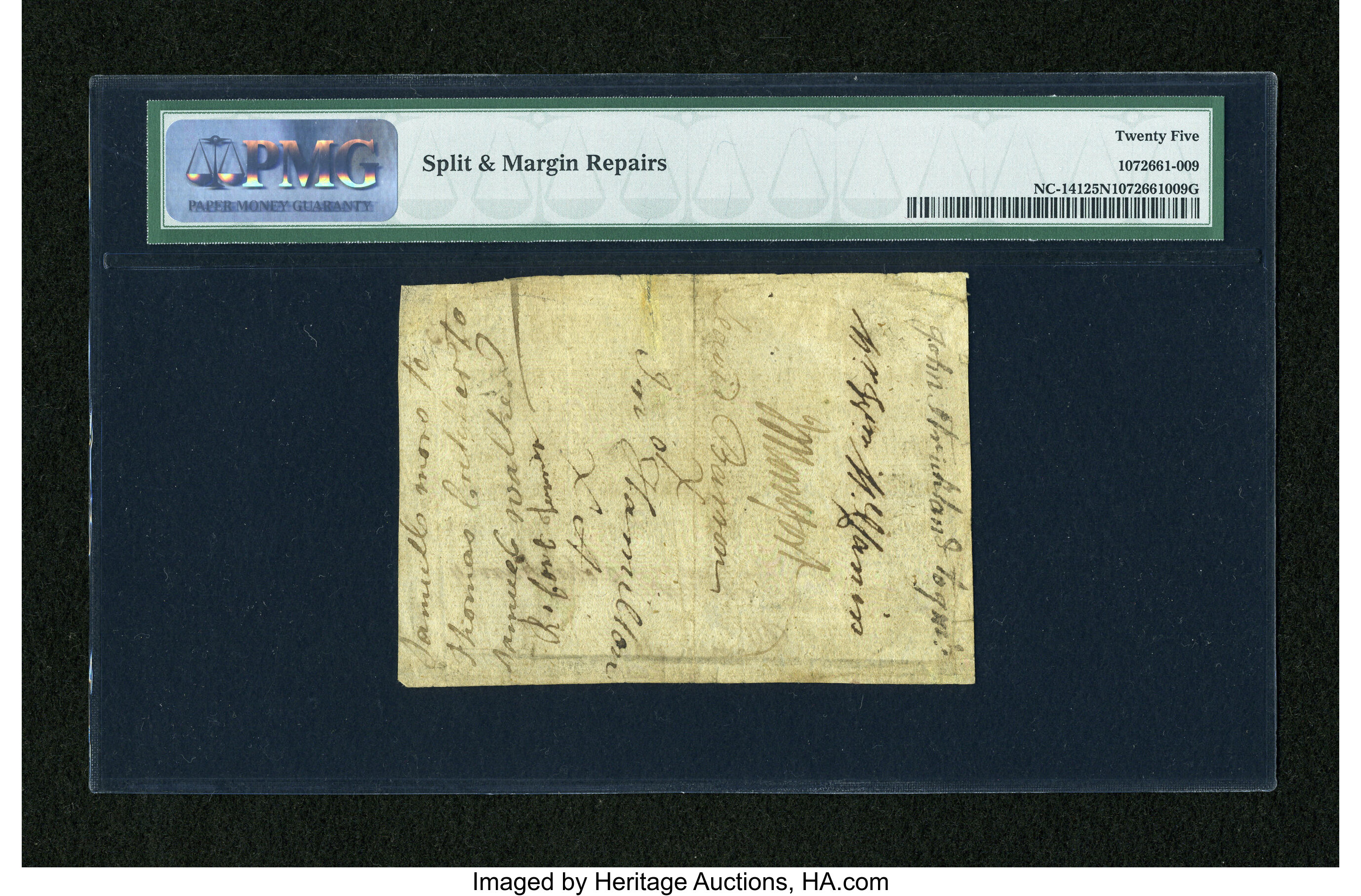 image for: North Carolina December, 1771 £2 PMG Very Fine 25 Net....