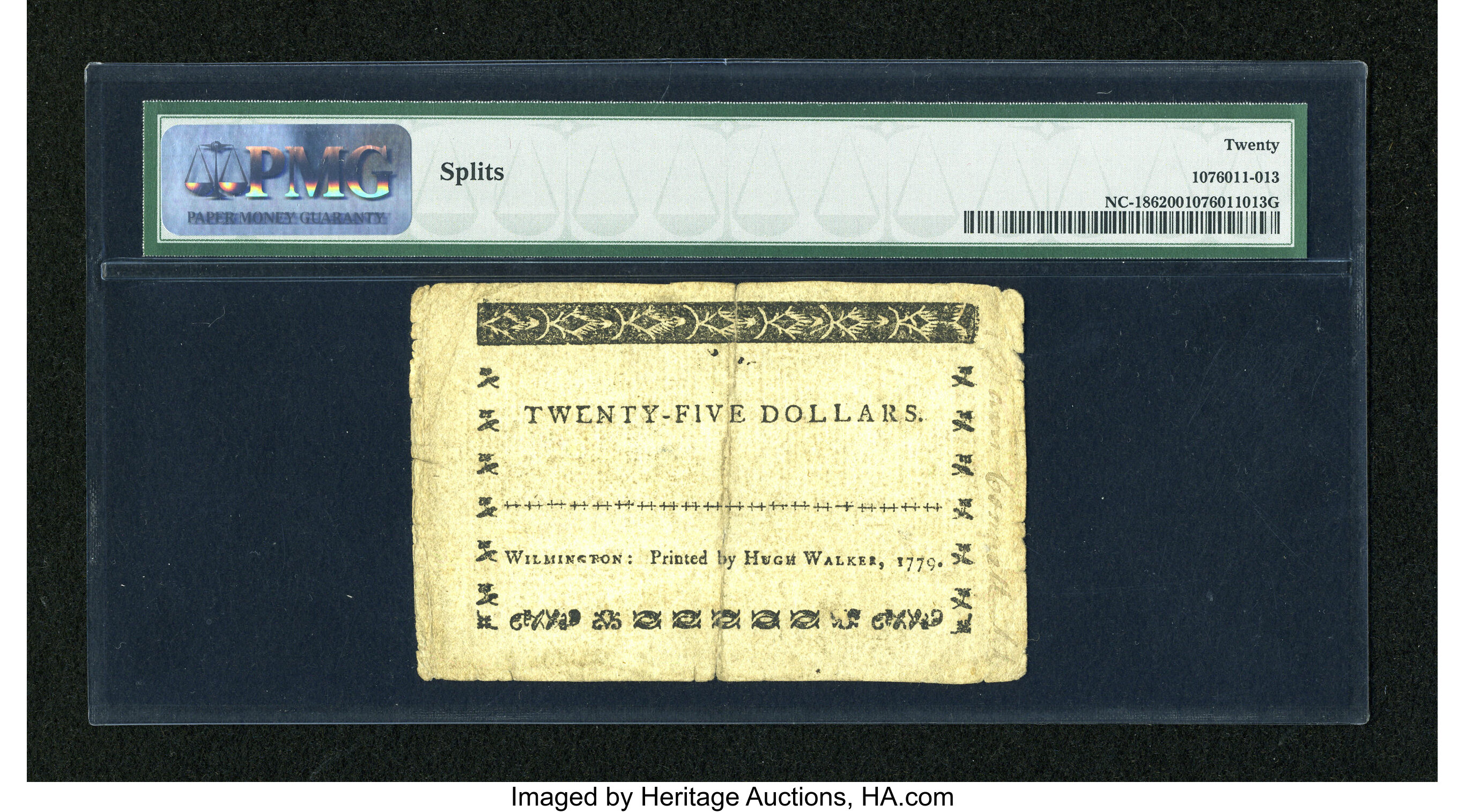 image for: North Carolina May 15, 1779 $25 PMG Very Fine 20....