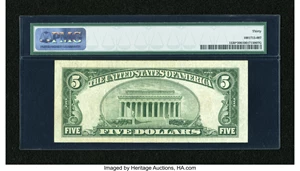 image for: Fr. 1530* $5 1928E Legal Tender Star Note. PMG Very Fine 30....