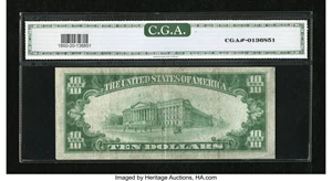 image for: Fr. 1860-J* $10 1929 Federal Reserve Bank Star Note. CGA Very Fine 20....
