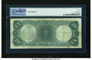 image for: Fr. 144 $20 1880 Legal Tender PMG Very Fine 20....