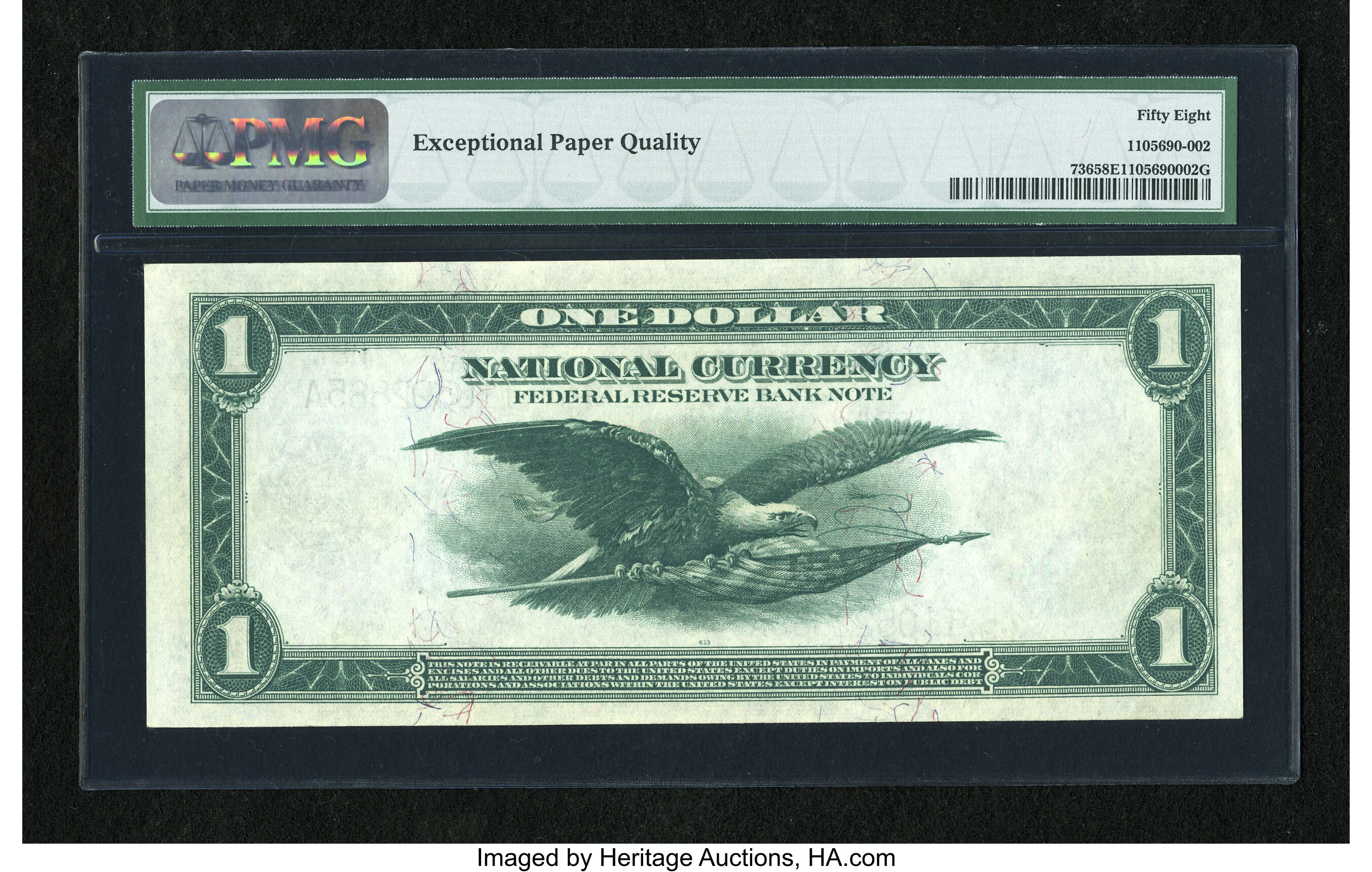 image for: Fr. 736 $1 1918 Federal Reserve Bank Note PMG Choice About Unc 58 EPQ....