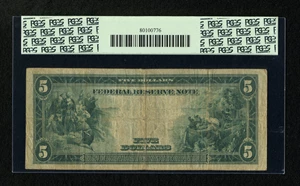 image for: Fr. 850 $5 1914 Federal Reserve Star Note PCGS Apparent Fine 15....
