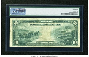 image for: Fr. 926 $10 1914 Federal Reserve Note PMG Very Fine 25....