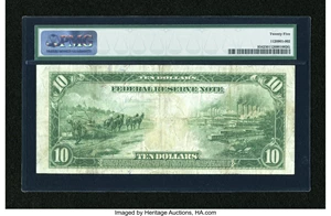 image for: Fr. 934 $10 1914 Federal Reserve Note PMG Very Fine 25....