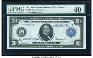 image for: Fr. 966 $20 1914 Federal Reserve Note PMG Extremely Fine 40....