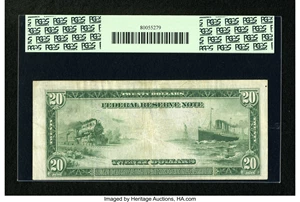 image for: Fr. 999 $20 1914 Federal Reserve Note PCGS Very Fine 25....