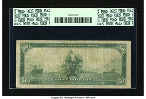 image for: Fr. 1032 $50 1914 Federal Reserve Note PCGS Fine 12....