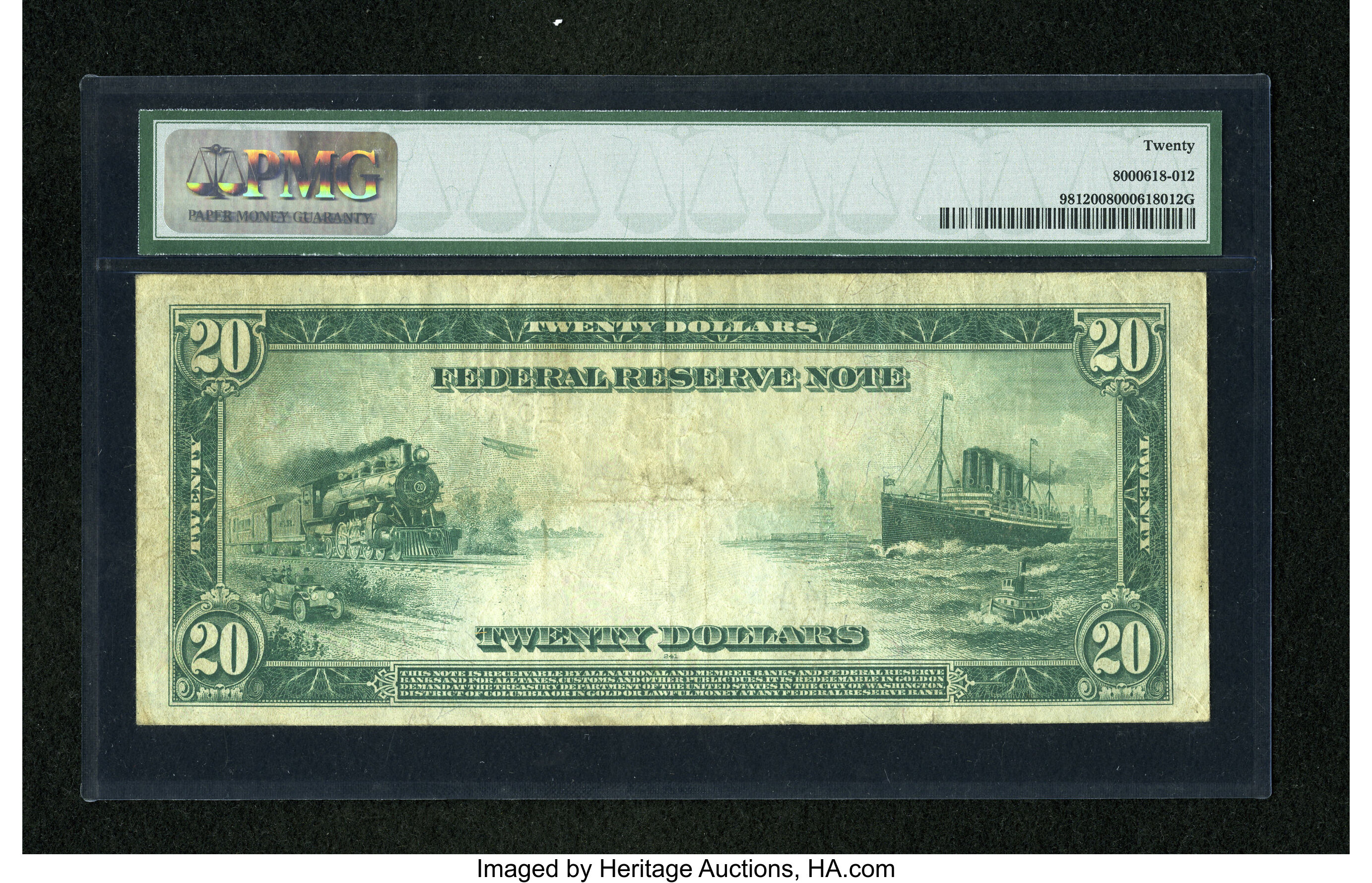 image for: Fr. 981 $20 1914 Federal Reserve Note PMG Very Fine 20....