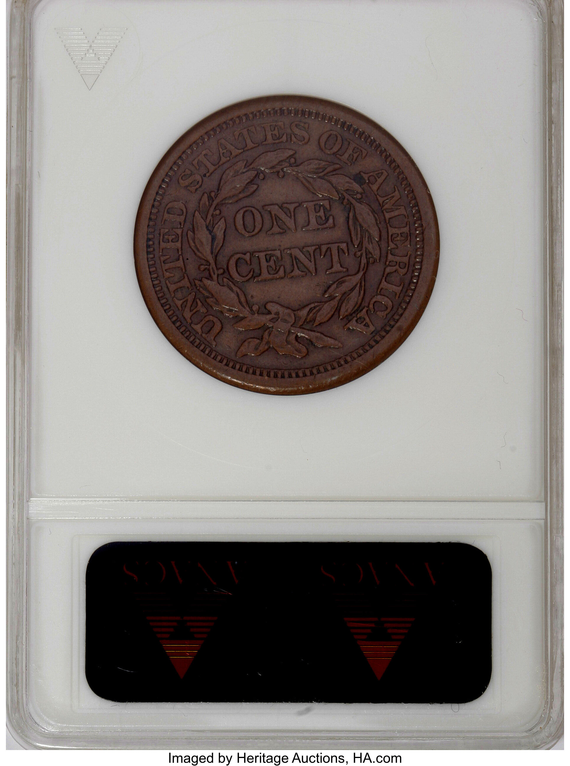 1856 1c Upright 5 MS BN VF30 BN thumbnail 2