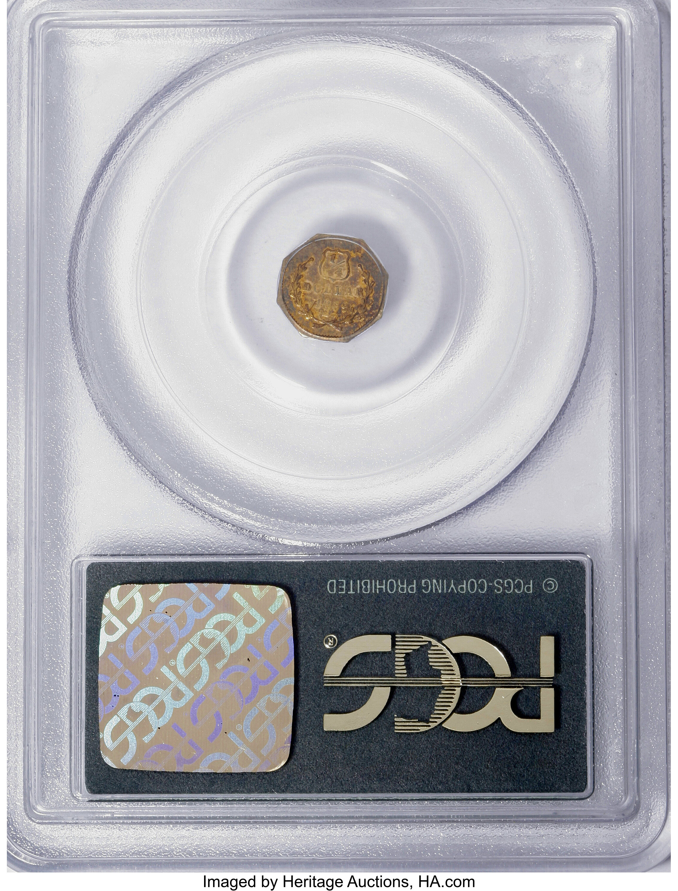 image for: 1869 25C Liberty Octagonal 25 Cents, BG-751, High R.4, XF40 PCGS. PCGS Population (1/61). NGC Census: (0/4).   (#10578)...