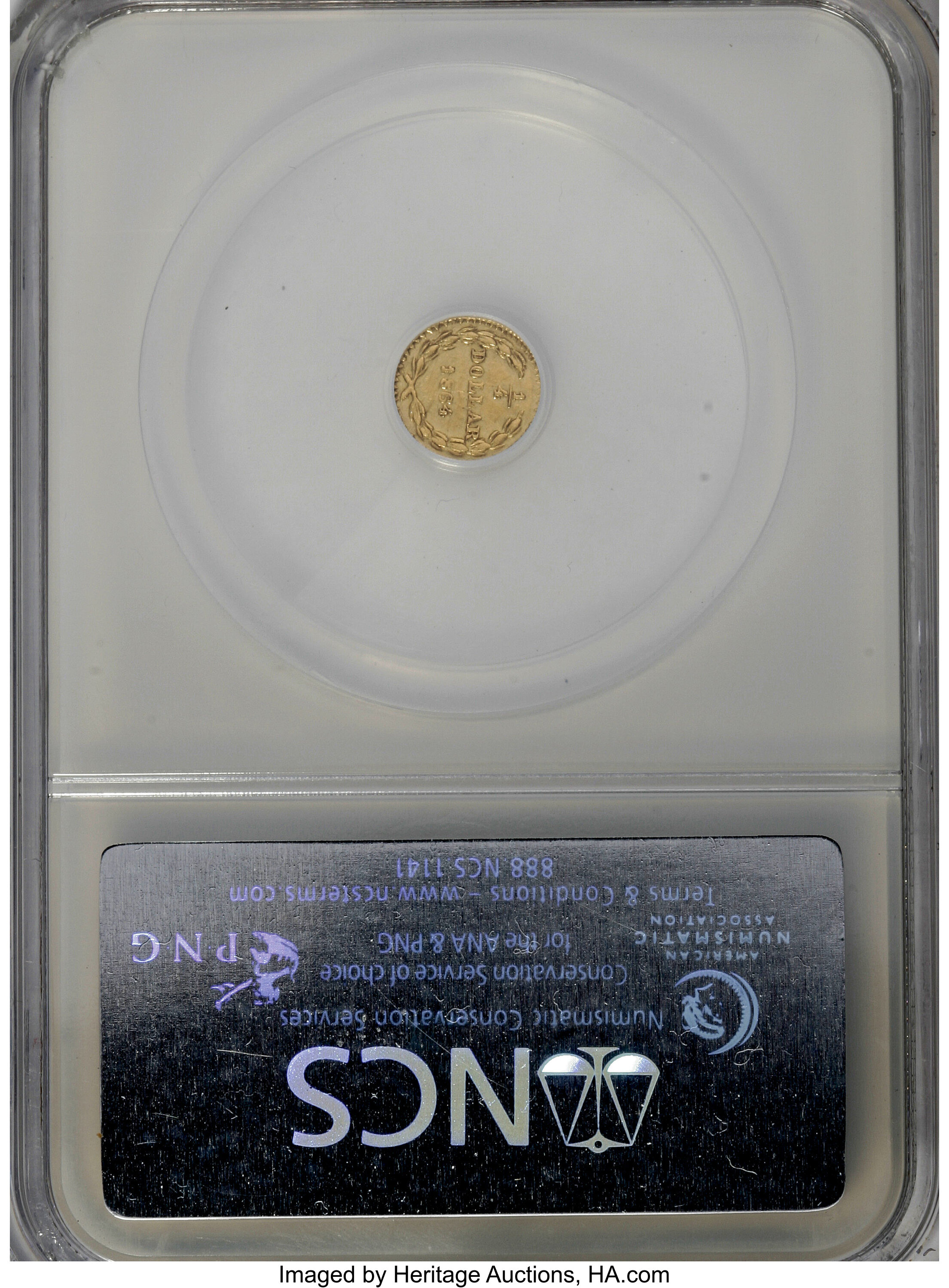 image for: 1864 25C Liberty Round 25 Cents, BG-866, Low R.6,--Scratched--NCS. AU Details. NGC Census: (0/0). PCGS Population (1/18).  ...