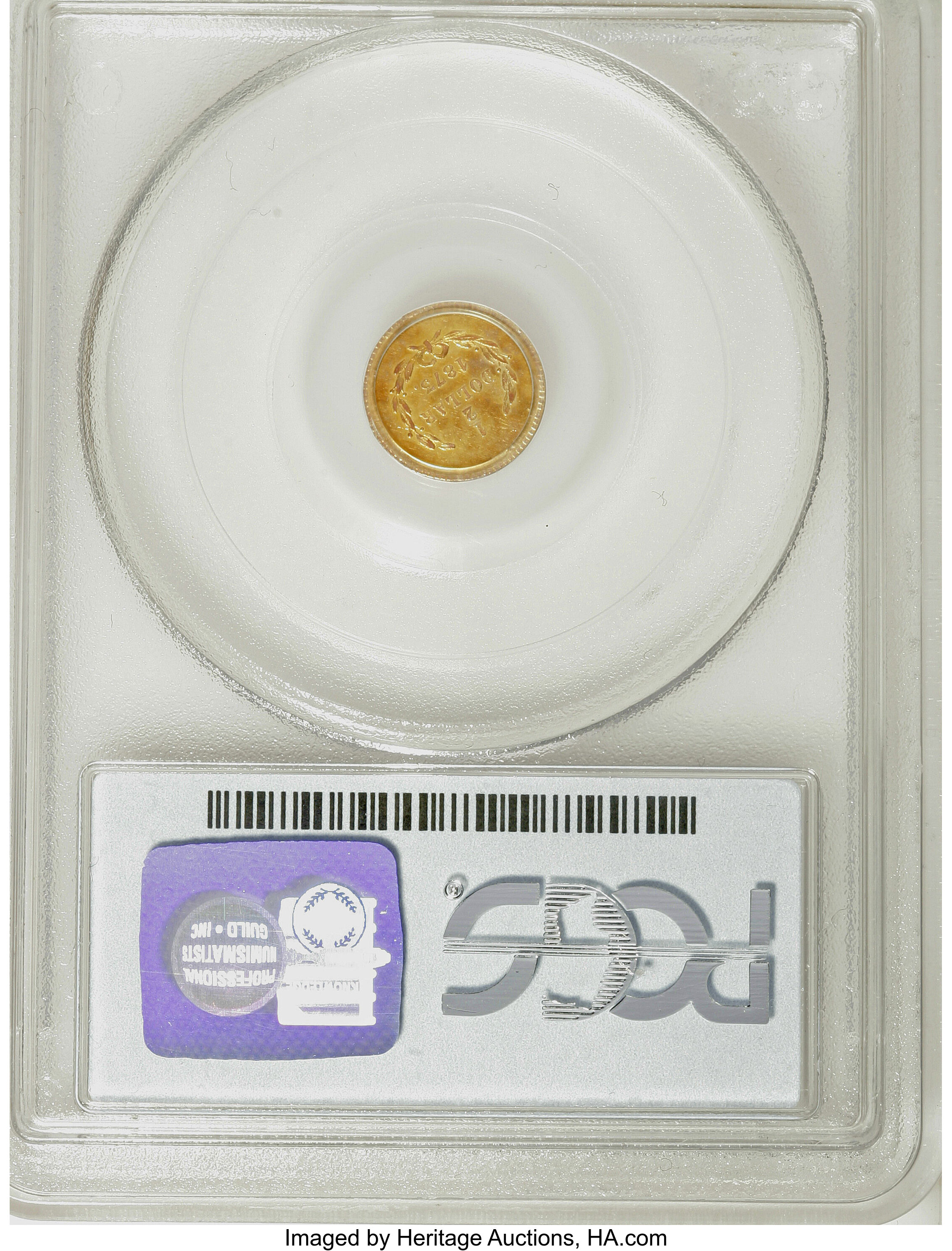 image for: 1873 50C Liberty Round 50 Cents, BG-1012, High R.5, MS62 PCGS. PCGS Population (3/15). NGC Census: (1/3).   (#10841)Fro...