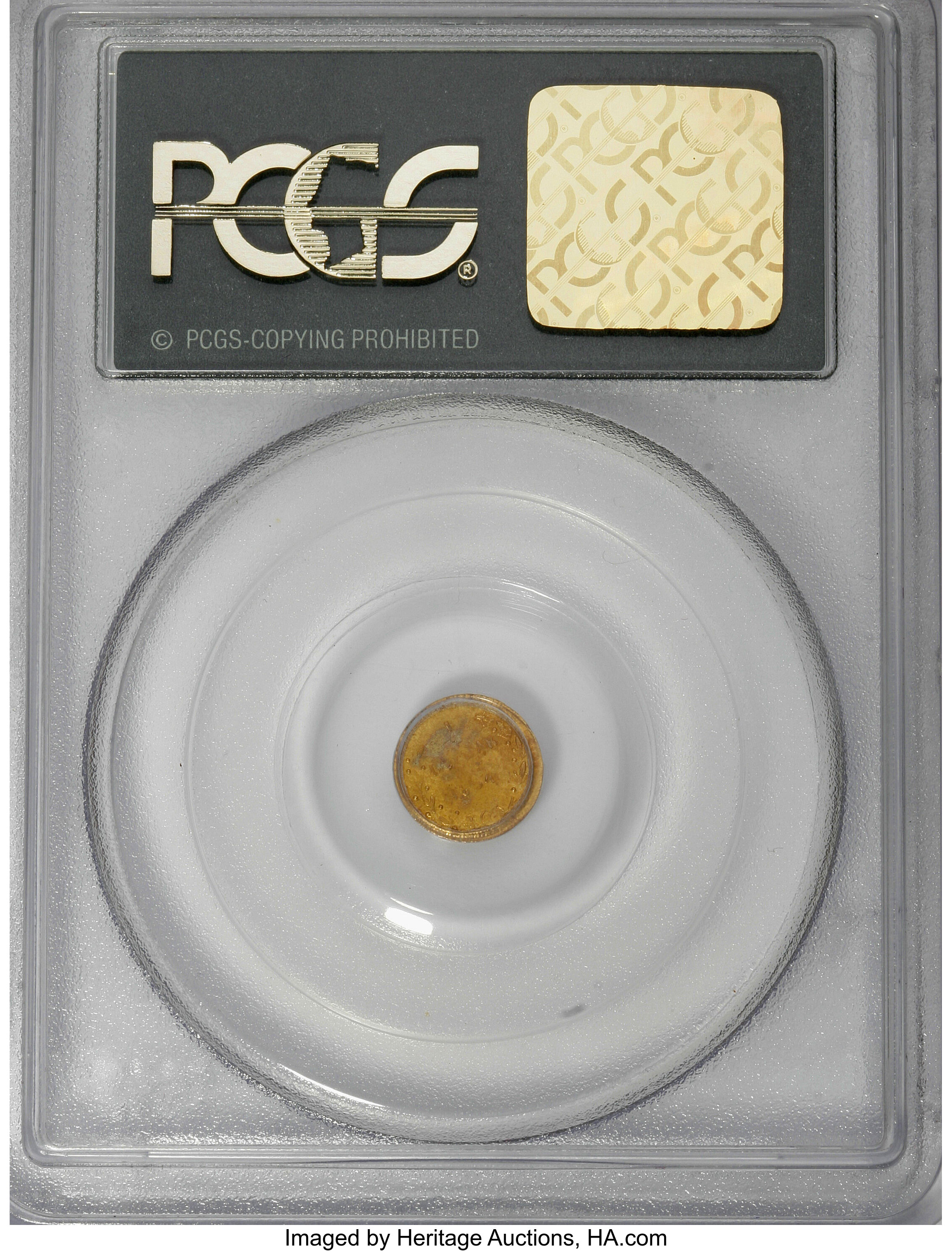 image for: 1854 25C Liberty Round 25 Cents, BG-216, R.6, MS62 PCGS....