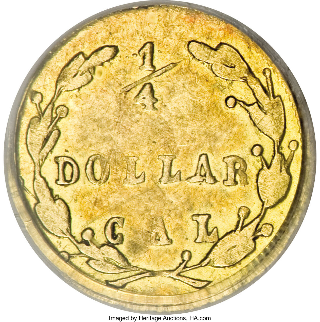 image for: 1870 25C Liberty Round 25 Cents, BG-836, High R.7, MS61 NGC....